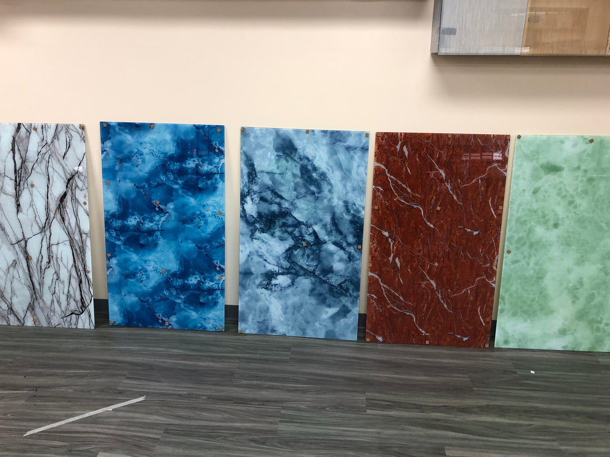 Table tops and wall